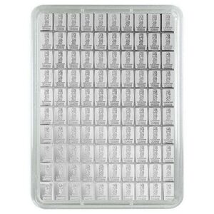 100 x 1g Silver CombiBar Cook Island Valcambi