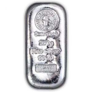 250g Silver Bar Argor Heraeus