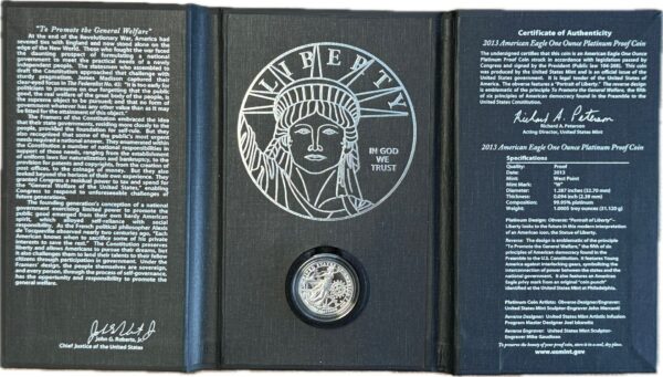 1 oz Platin American Eagle 2013 - Image 3