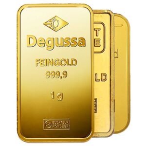 1g Gold Bar, various LBMA manufacturers