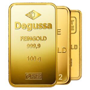 100g Gold Bar, various LBMA manufacturers