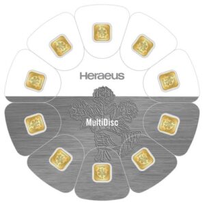 10 × 1g Gold MultiDisk Heraeus