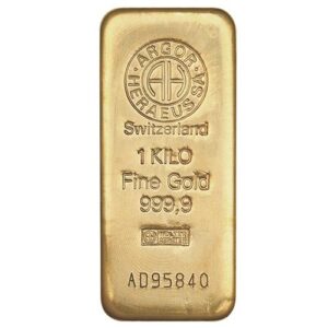 1 kg Gold Bar Argor Heraeus