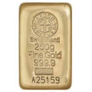 250g Gold Bar Argor Heraeus