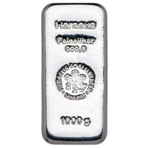 1 kg Silver Bar Heraeus