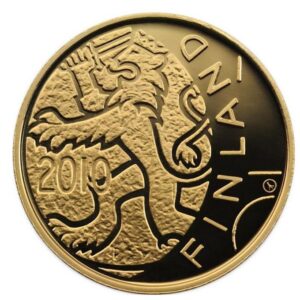 5,18 g Gold Finnland 150 Jahre Finnische Mark 2010