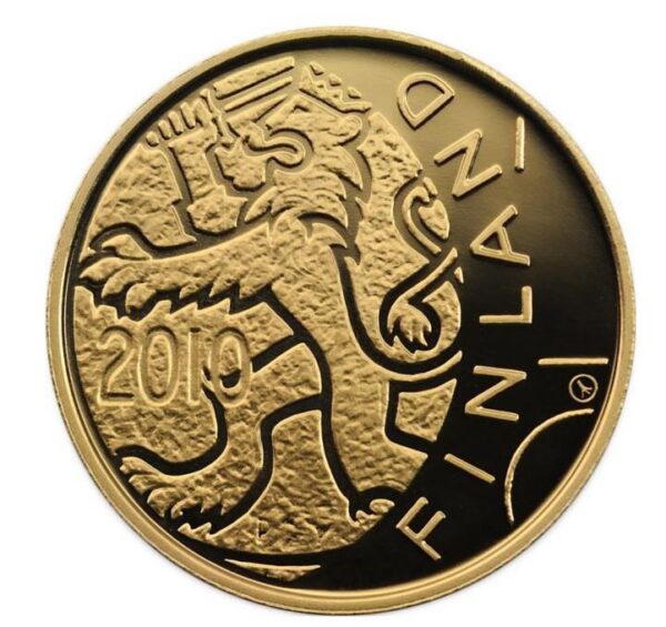 5,18 g Gold Finnland 150 Jahre Finnische Mark 2010