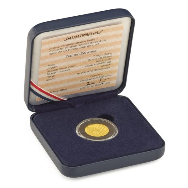 1/4 oz Gold Kroatien Dalmatiner 2021 - Image 3