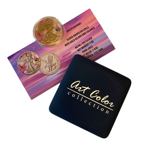 1 oz Silver Eagle 2022 – Summer, Art Color Collection - Image 4
