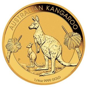 1/4 oz Gold Australian Kangaroo, backdated